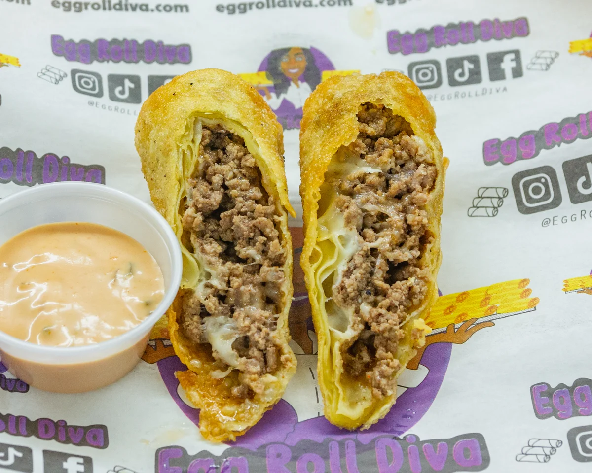 Cheeseburger Egg Rolls